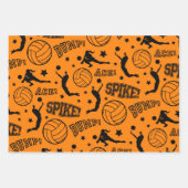 Volleyball Herzlichen Glückwunsch Packpapier Blätt Geschenkpapier Set (Vorderseite)