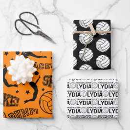 Volleyball Herzlichen Glückwunsch Packpapier Blätt Geschenkpapier Set