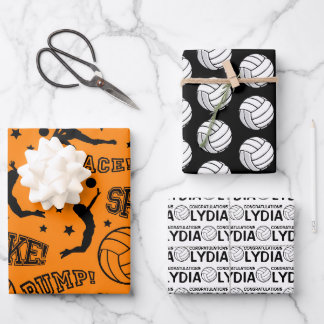 Volleyball Herzlichen Glückwunsch Packpapier Blätt Geschenkpapier Set