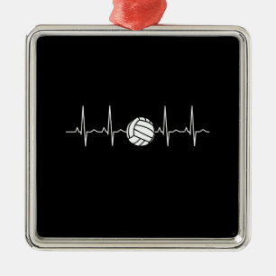 Volleyball Herzschlag Ornament Aus Metall