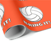Volleyball: Holen Sie ihn! Geschenkpapier (Rolleneckpunkt)