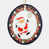 Volleyball Holiday Geschenk Keramik Ornament (Links)