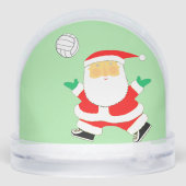 Volleyball Holiday Geschenk Schneekugeln (Rückseite)