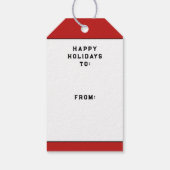 Volleyball Holiday Geschenkanhänger (Rückseite)