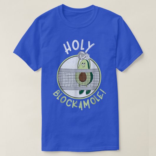 Volleyball Holy Blockamole Training Avocado T-Shirt (Design vorne)