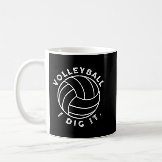 Volleyball I Dig It Fun  Kaffeetasse (Links)