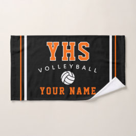 Volleyball-Ikone, Benutzerdefinierter Name & Schul Handtuch