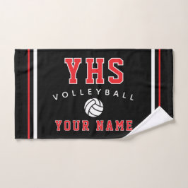 Volleyball-Ikone, Benutzerdefinierter Name & Schul Handtuch