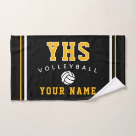 Volleyball-Ikone, Benutzerdefinierter Name & Schul Handtuch