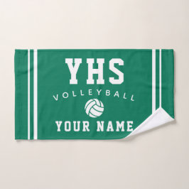Volleyball-Ikone, Benutzerdefinierter Name & Schul Handtuch