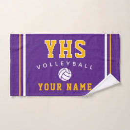 Volleyball-Ikone, Benutzerdefinierter Name & Schul Handtuch
