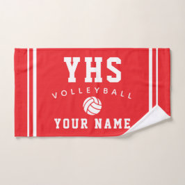 Volleyball-Ikone, Benutzerdefinierter Name & Schul Handtuch