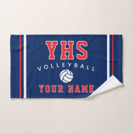 Volleyball-Ikone, Benutzerdefinierter Name & Schul Handtuch