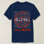 Volleyball Illinois T-Shirt (Design vorne)