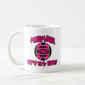 VOLLEYBALL IM PINK UND IM SCHWARZEN KAFFEETASSE (Links)