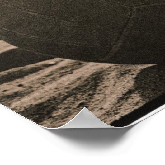 Volleyball im Sand Poster (Ecke)