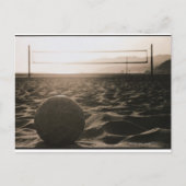 Volleyball im Sand Postkarte (Vorderseite)