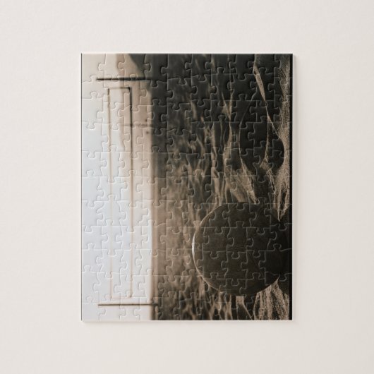 Volleyball im Sand Puzzle (Vertikal)