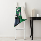 Volleyball-🏐 in Blau, Grün und Weiß Sherpadecke (Beispiel)