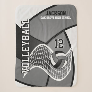 Volleyball 🏐 in Schwarz, Grau und Weiß Sherpadecke