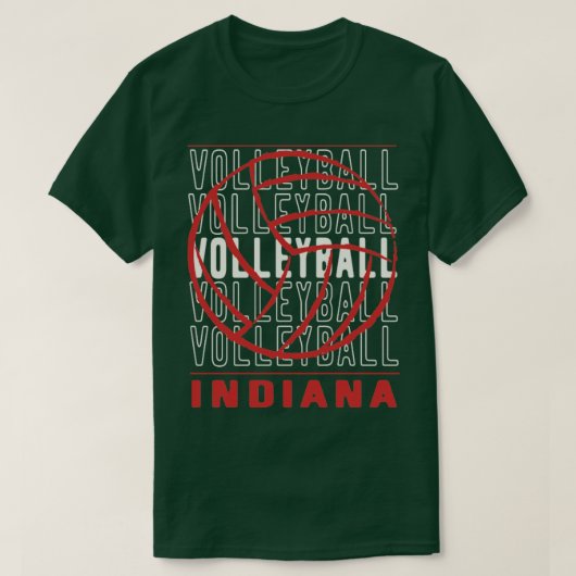 Volleyball Indiana T-Shirt (Design vorne)