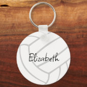 Volleyball-individuelle Name Schlüsselanhänger (Vorderseite)