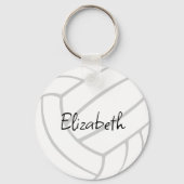 Volleyball-individuelle Name Schlüsselanhänger (Rückseite)