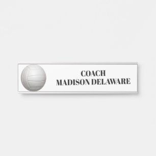 Volleyball-individuelle Name Türschild