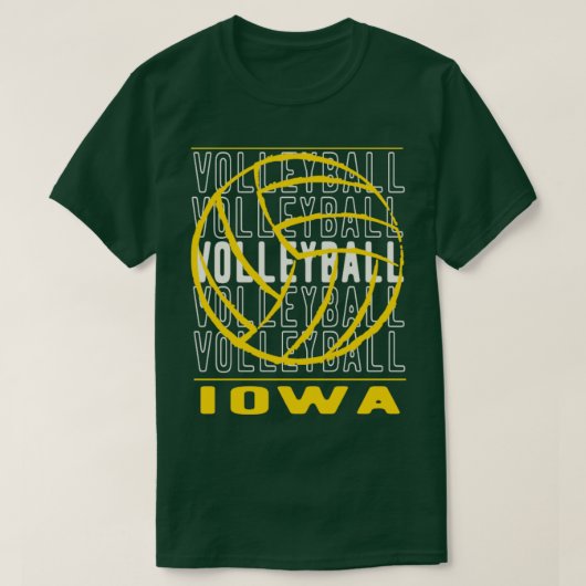 Volleyball Iowa T-Shirt (Design vorne)