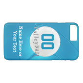 Volleyball iPhone 7 PLUS Hüllen mit Nummer, Name (Rückseite (Horizontal))