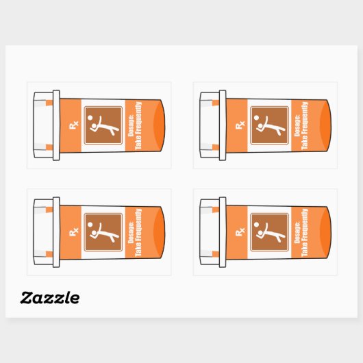 Volleyball Is My Drug Rechteckiger Aufkleber (Blatt)