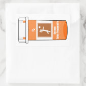 Volleyball Is My Drug Rechteckiger Aufkleber (Tasche)