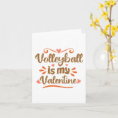 Volleyball is my Valentine Funny Valentine's Day G Karte (Gelbe Blume)