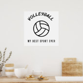 Volleyball ist der beste Sport aller Zeiten Poster (Küche)