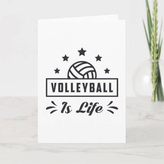 Volleyball ist ein Volleyball-Geschenk für den Str Karte (Vorderseite)