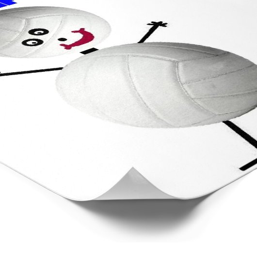 Volleyball ist Leben Poster (Ecke)