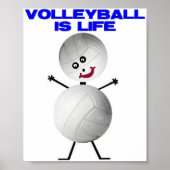 Volleyball ist Leben Poster (Vorne)