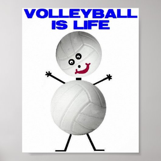 Volleyball ist Leben Poster (Vorne)