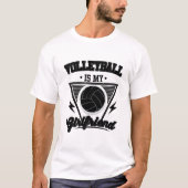 Volleyball ist meine Freundin - Niedliches Volleyb T-Shirt (Vorderseite)