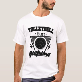 Volleyball ist meine Freundin - Niedliches Volleyb T-Shirt