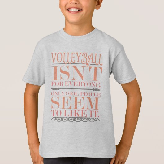 Volleyball ist nicht für jeden, nur Coole Menschen T-Shirt (Vorderseite)