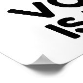 VOLLEYBALL IST WICHTIG POSTER (Ecke)