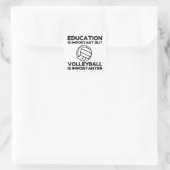 VOLLEYBALL IST WICHTIG QUADRATISCHER AUFKLEBER (Tasche)