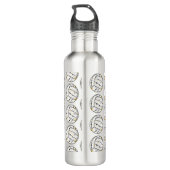 Volleyball-Jersey-Nummer Edelstahlflasche (Rückseite)