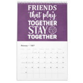 Volleyball-Junkie-Inspirationen Kalender (Feb 2027)