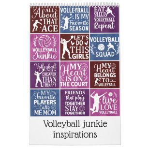 Volleyball-Junkie-Inspirationen Kalender