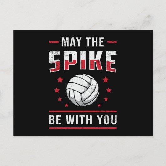Volleyball kann der Spike mit dir sein Retro-Spiel Postkarte (Vorderseite)