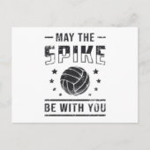 Volleyball kann der Spike sein mit dir Retro Gesch Postkarte (Vorderseite)