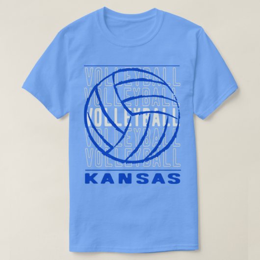 Volleyball Kansas T-Shirt (Design vorne)