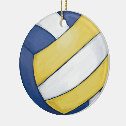 Volleyball Keramik Ornament (Links)